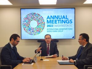 Valdez Albizu participó  en reuniones anuales del FMI  y Banco Mundial
