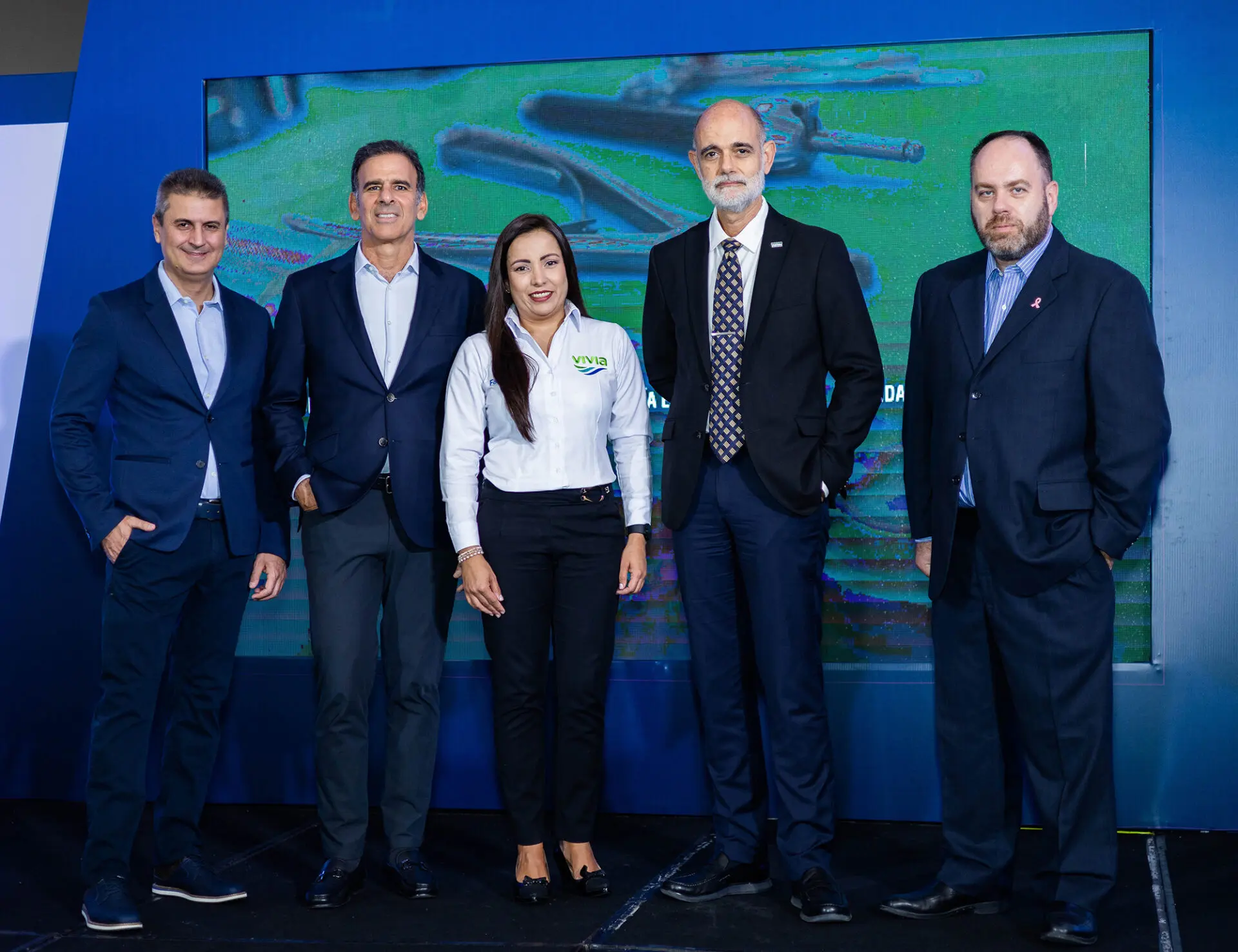 Juan Carlos Correa, Wady Asbun, Liz Castro, Emilio Pérez y Juan Carlos González. FUENTE EXTERNA