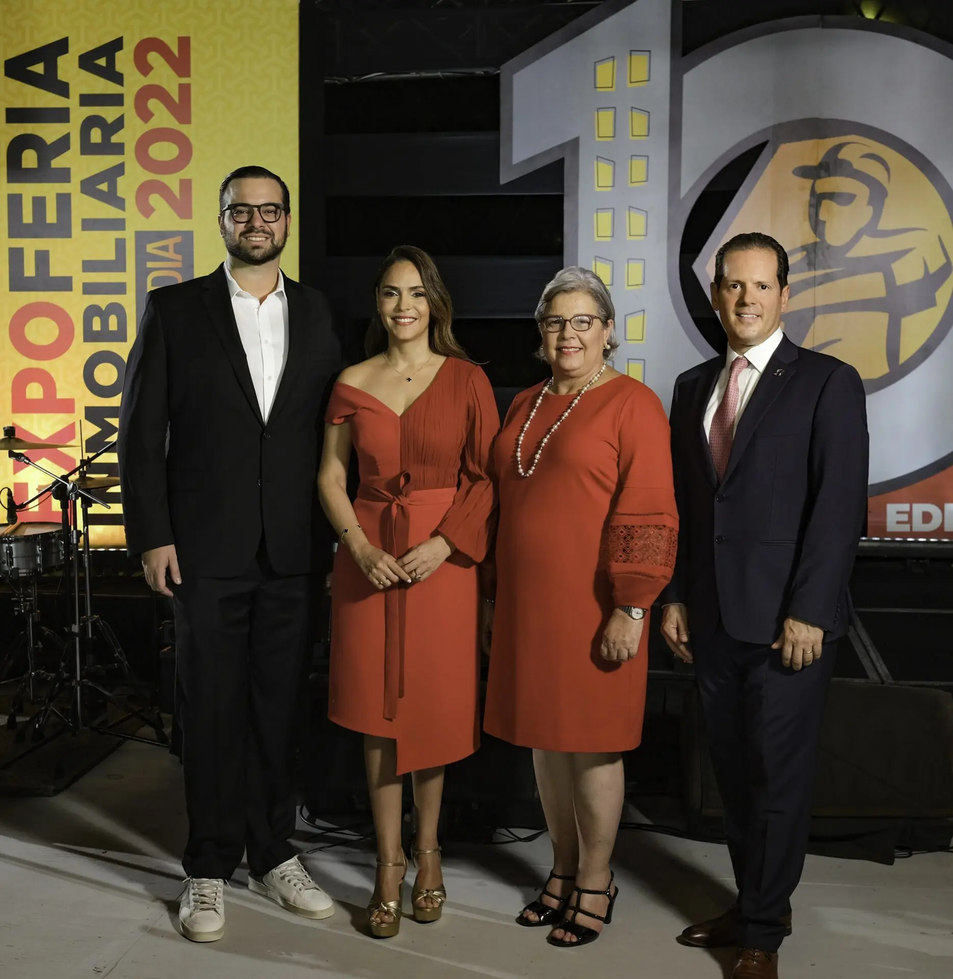 José Manuel Baeza, Sadery Abreu, Cándida Mejía y Miguel Huller. FUENTE EXTERNA