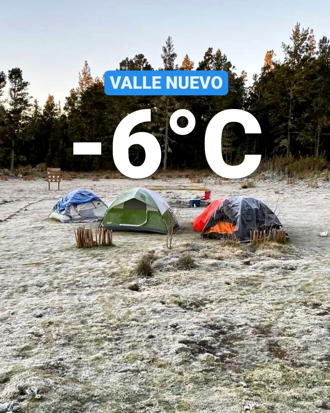 VIDEO: continúan las bajas temperaturas en Valle Nuevo