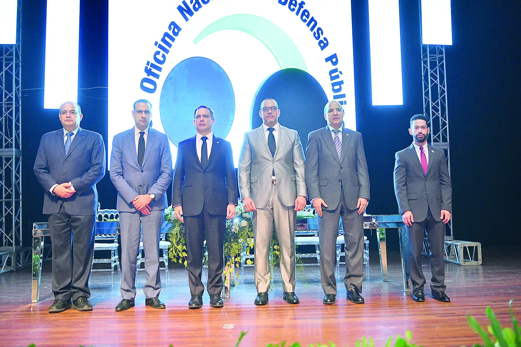 Ejecutivos de la ONDP durante la entrega de premios. FUENTE EXTERNA
