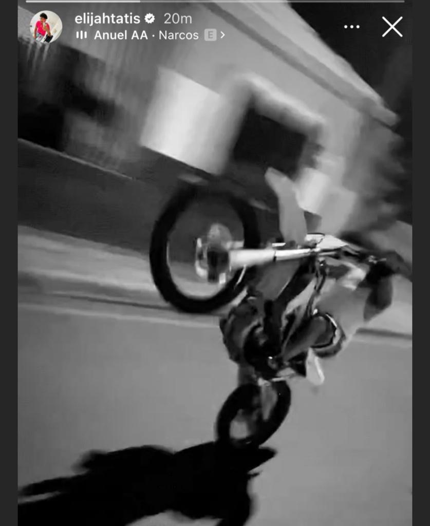 Elijah Tatis Suffers A Motorcycle Accident