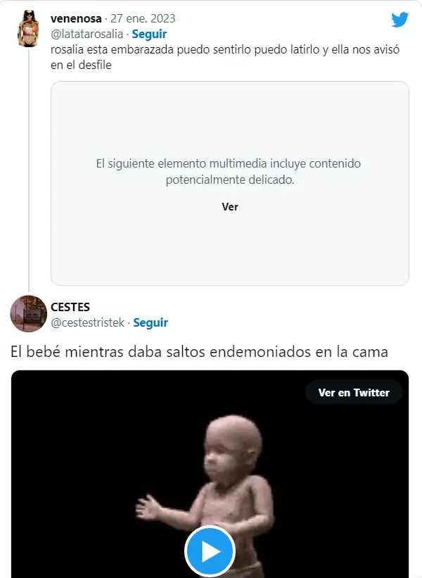 Rosalia embarazada: las redes se llenan de mensajes de sospecha