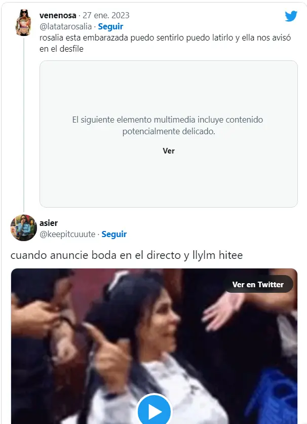 Rosalia embarazada: las redes se llenan de mensajes de sospecha