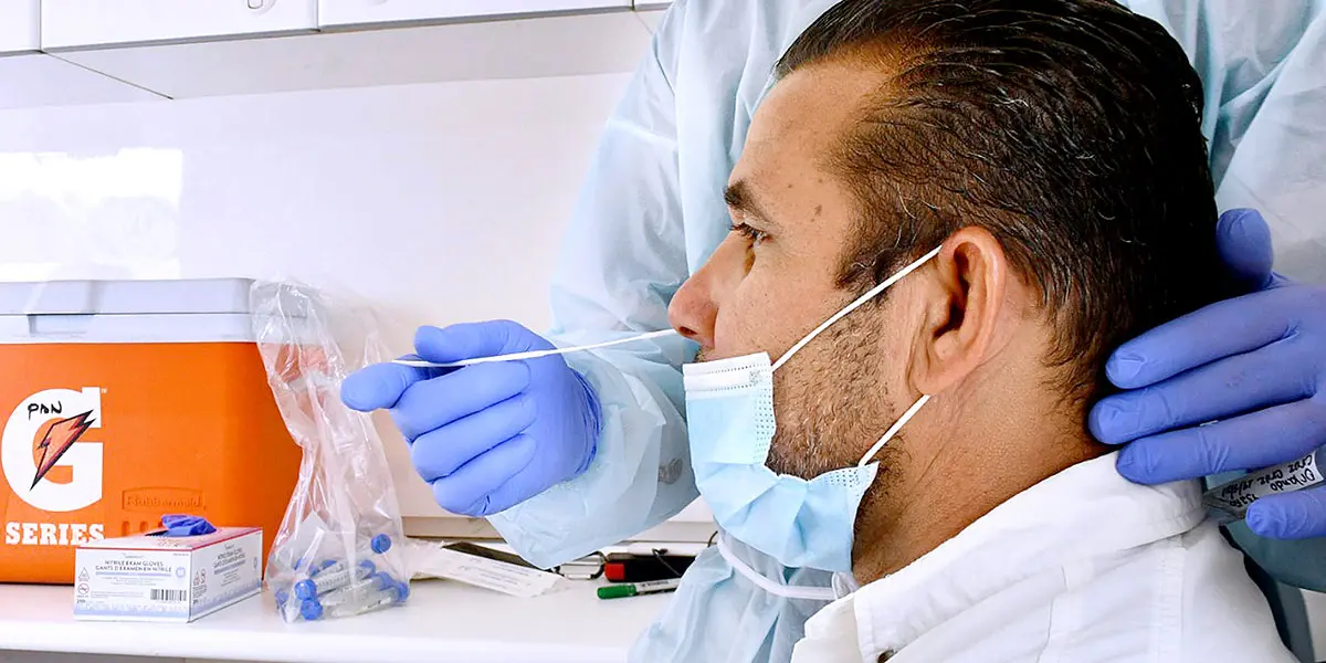 Prueba con la que se identifica a los enfermos de coronavirus. Fuente externa
