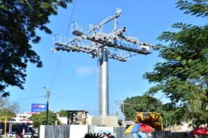 Comienzan a instalar pilotes para el teleférico de Santiago
