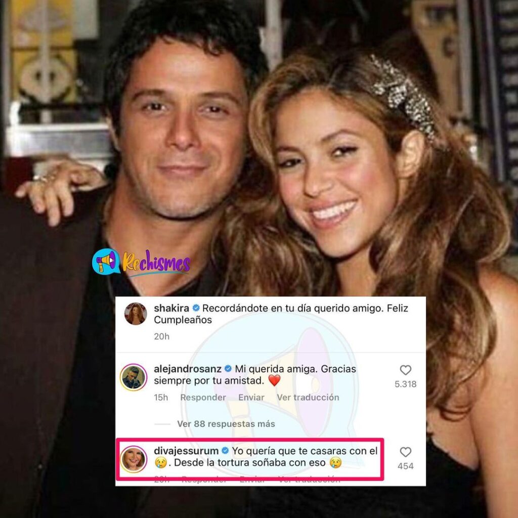 El mensaje de Alejandro Sanz a Shakira que alborotó a las redes sociales