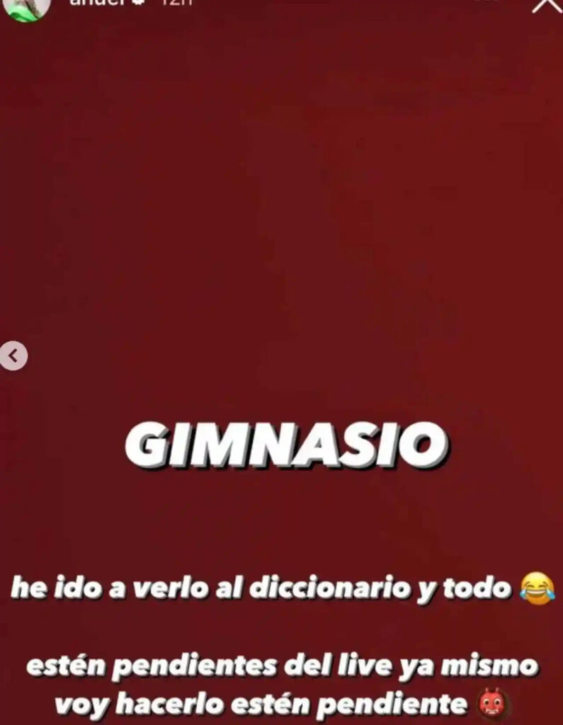 Anuel AA pierde las neuronas tratando de escribir "gimnasio"