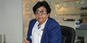 La viceministra de Educación Superior, Carmen Evarista Matías, habló con elCaribe sobre los trabajos que realiza el Mescyt. Johnny Rotestán