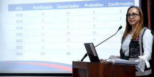 La doctora Aida Lucía Vargas, titular de la Dirección de Inmunoprevenibles. Félix de la Cruz