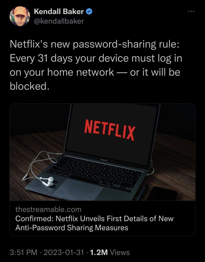 Este es el temido plan de Netflix para impedir las contraseñas compartidas 