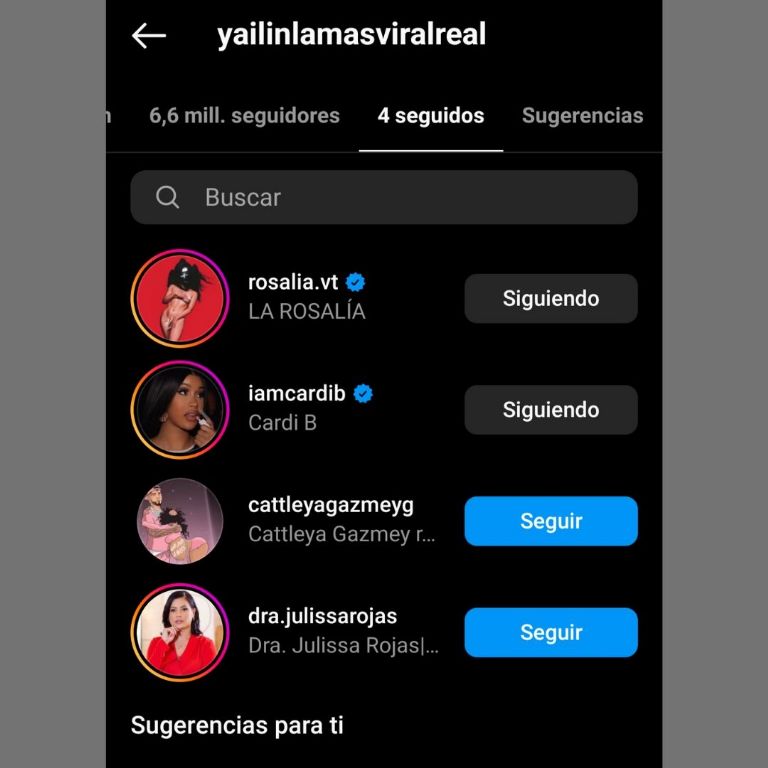 Yailin dejó de seguir a Anuel en Instagram