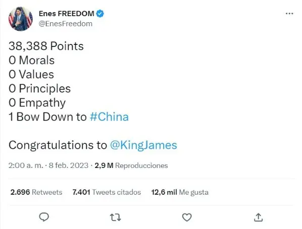 El mensaje del peor enemigo de LeBron tras hacer historia en NBA