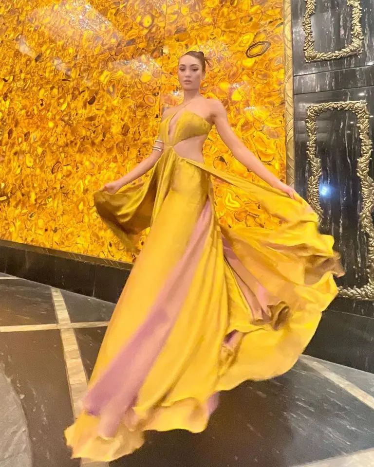 Sin embargo, se dio a conocer recientemente que R'Bonney Gabriel hizo una tajante petición a Miss Universo de la que recibió como respuesta un rotundo no. Y es que por el momento debe enfocarse en sus actividades como reina de belleza, sin embargo, R'Bonney no hizo caso a la reglas del certamen y recién se dejó ver en Vietnam con un vestido que ella misma confeccionó.