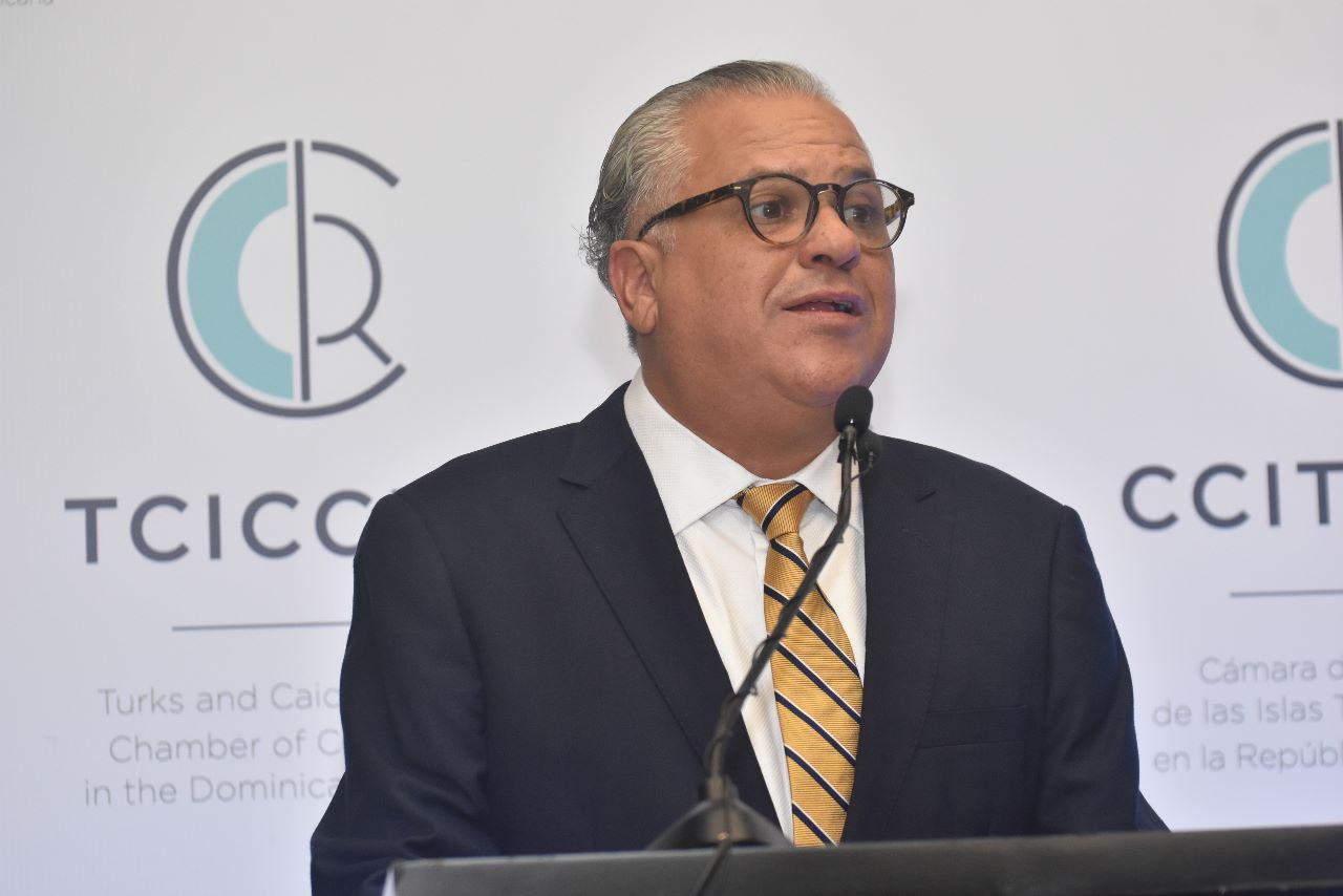 El presidente de la nueva Cámara de Comercio de las Islas Turcas y Caicos en la República Dominicana (CCITCRD), César José de los Santos.
