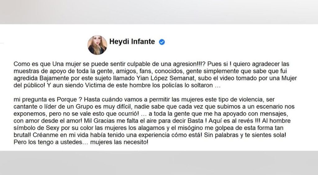 Nieta de Pedro Infante fue abusada brutalmente mientras cantaba