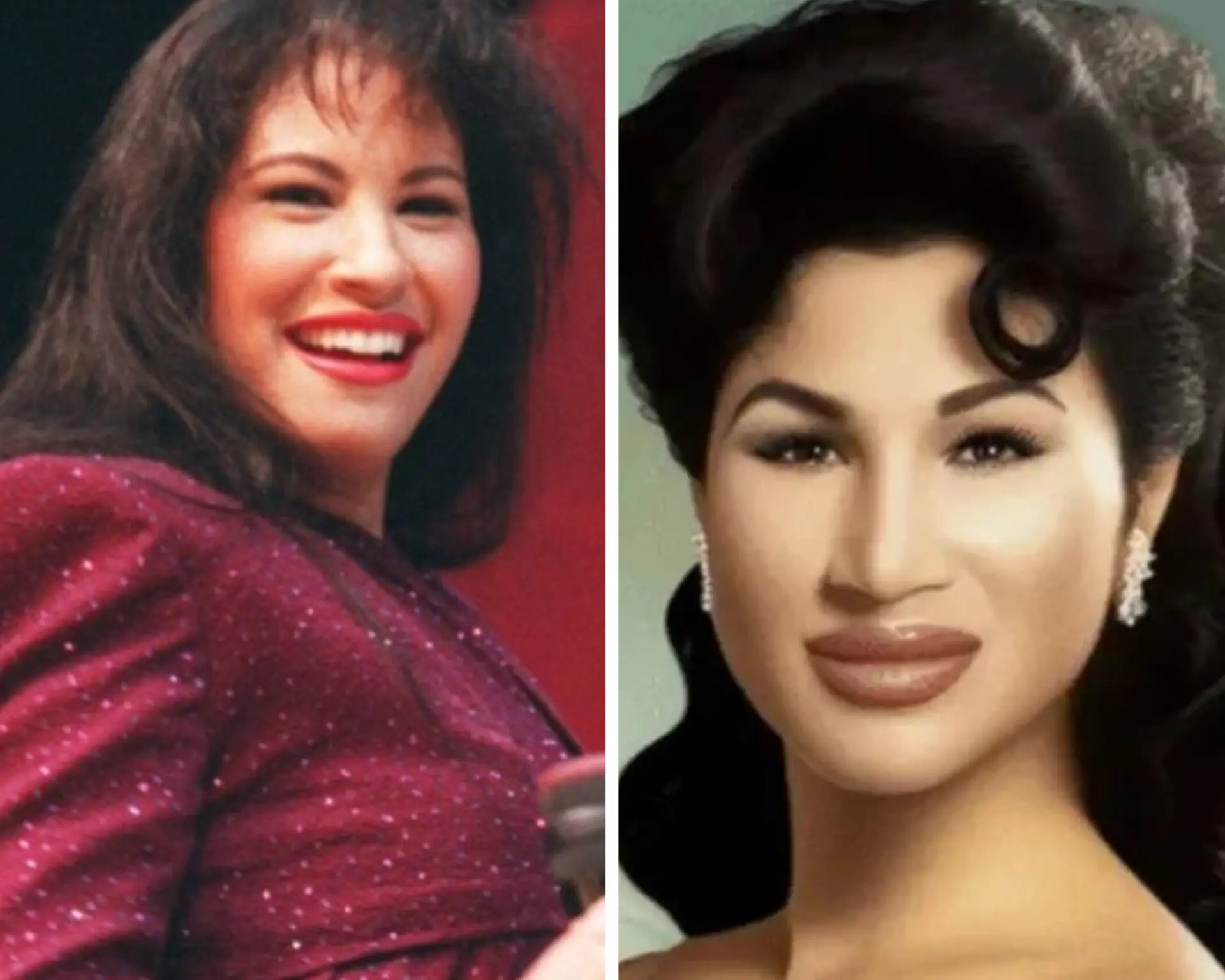 Selena Quintanilla recreada en inteligencia artificial a los 52 años