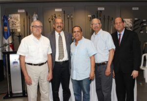 Marcial Najri, José G. Guerrero Sánchez, Orlando Inoa, Luis Álvarez López y Reynaldo Espinal. FUENTE EXTERNA