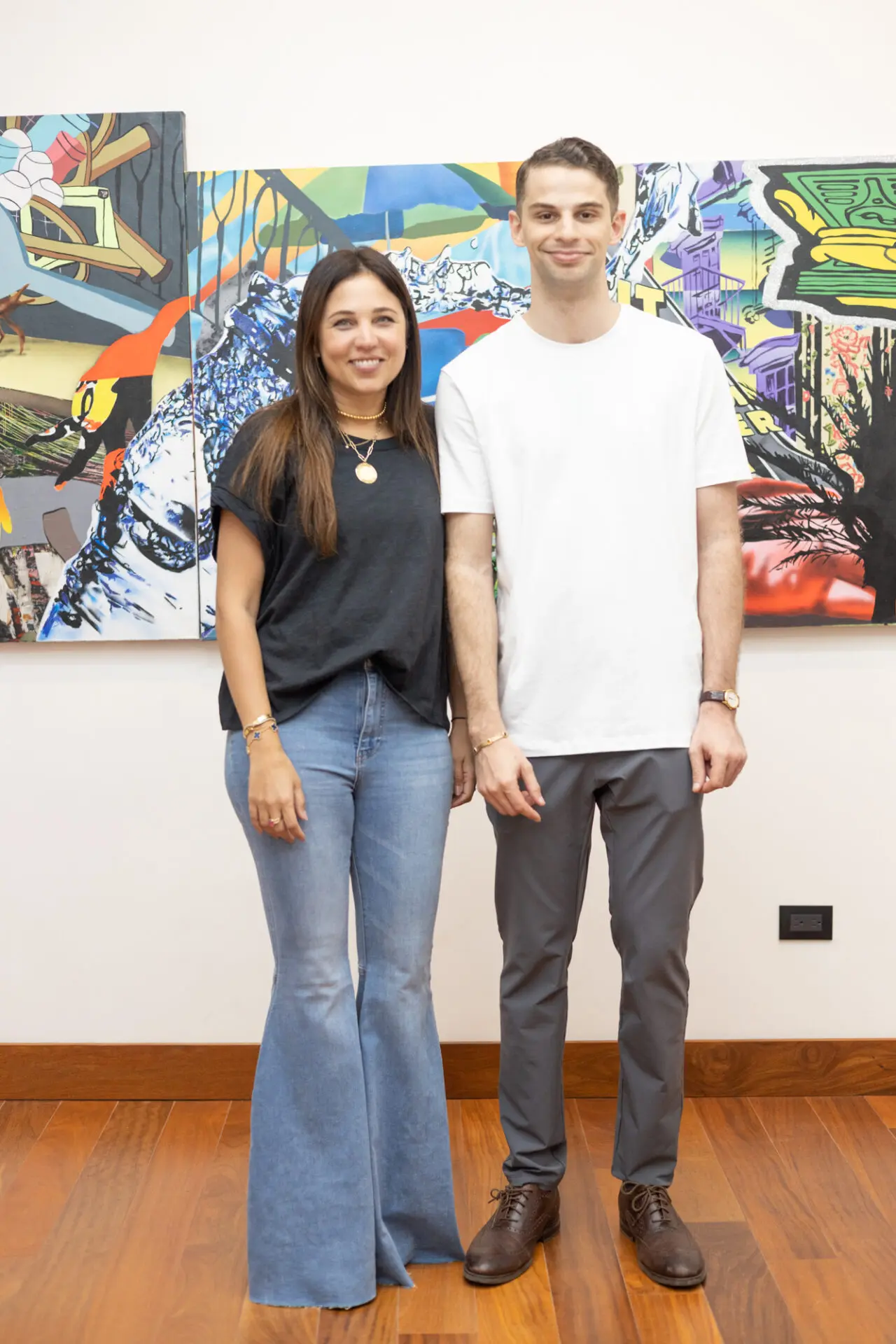 Valerie C. Brugal y Manuel Mera en la inauguración de Catalysta