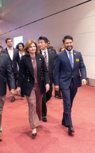 Vicepresidenta Raquel Peña llega a Japón donde desarrollará agenda