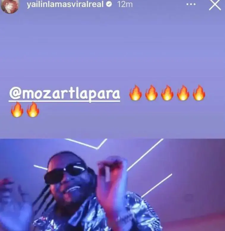 Yailin La Más Viral reacciona al nuevo tema de Mozart La Para