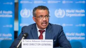 director general de la Organización Mundial de la Salud (OMS), Tedros Adhanom Ghebreyesus