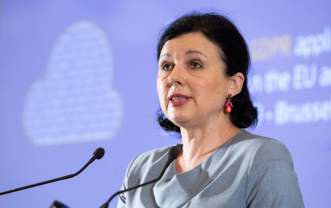 Vera Jourová, vicepresidenta de la Comisión Europea para Valores y Transparencia. Foto: Fuente externa