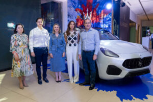 Georgia Reid, Diego Hurtado, Clara Reid, Diana Ramos y Donald Pimentel. FUENTE EXTERNA