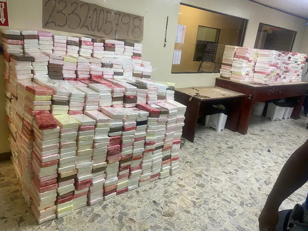 Cargamento ocupado ayer en Caucedo tuvo peso de 2, 271 kilogramos
