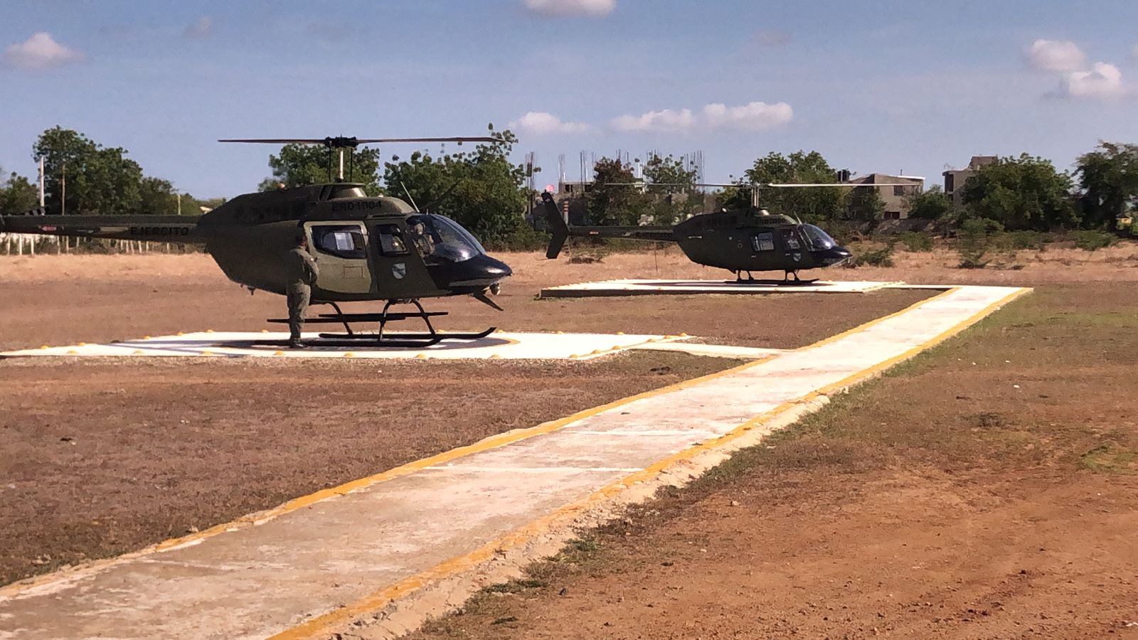 ERD envía 120 militares equipos y helicópteros para reforzar la frontera