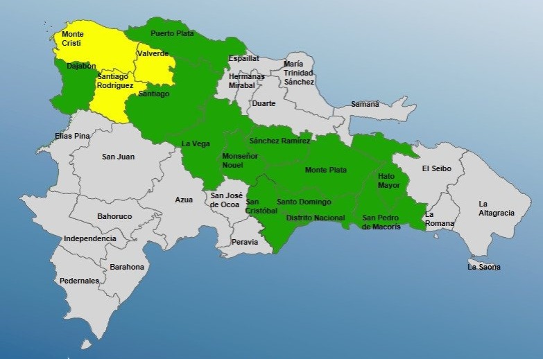 COE aumenta a 15 las provincias en alerta por vaguada