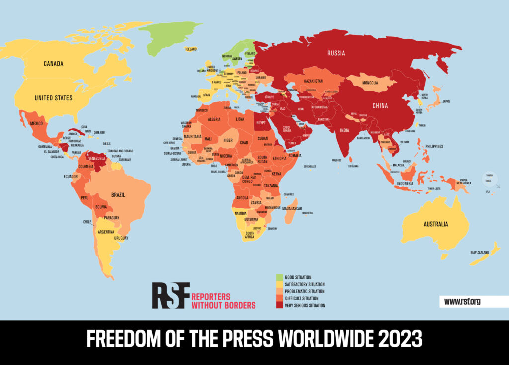 Dónde la libertad de prensa está más amenazada en todo el mundo