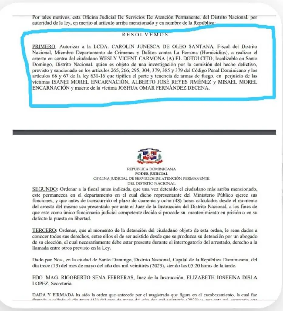 Apresado hijo del Dotol Nastra por presunta implicación en un homicidio