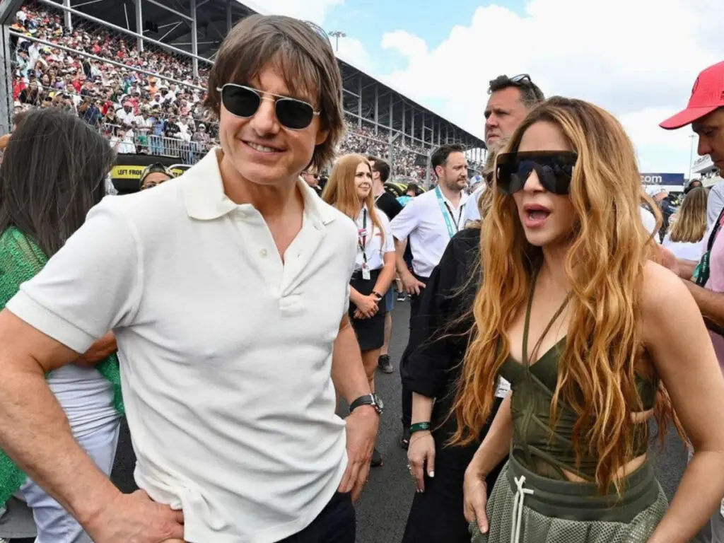 Shakira compartió con Tom Cruise en el Gran Premio de Miami