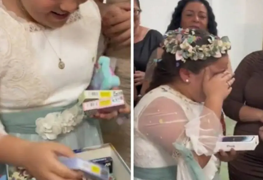 El regalo de comunión a una niña que indigna: 14 vapers y un iPhone 14