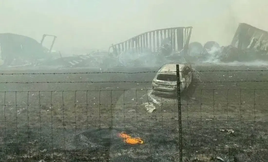 Al menos 6 muertos en accidente múltiple en EE.UU. por una tormenta de arena. Foto: Fuente externa