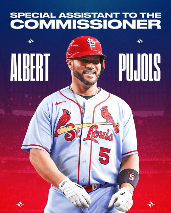 Albert Pujols será asistente especial del comisionado de la MLB 