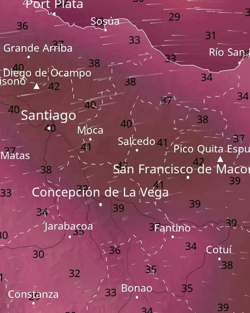 Sensación térmica será muy elevada en el país con el paso de Bret