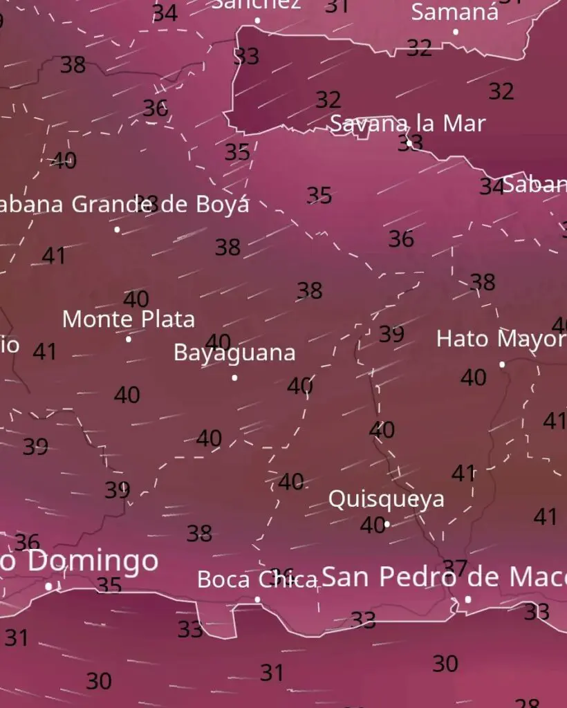 Sensación térmica será muy elevada en el país con el paso de Bret