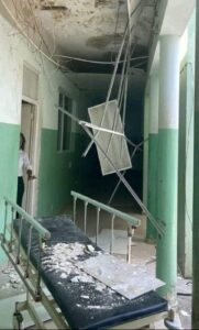 Se desploma Parte del techo del Hospital Matías Ramón Mella de Dajabón  