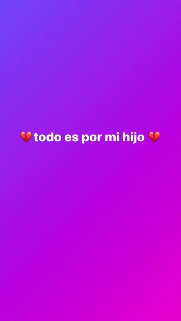 La Perversa publica foto llorando y mensajes a su hijo