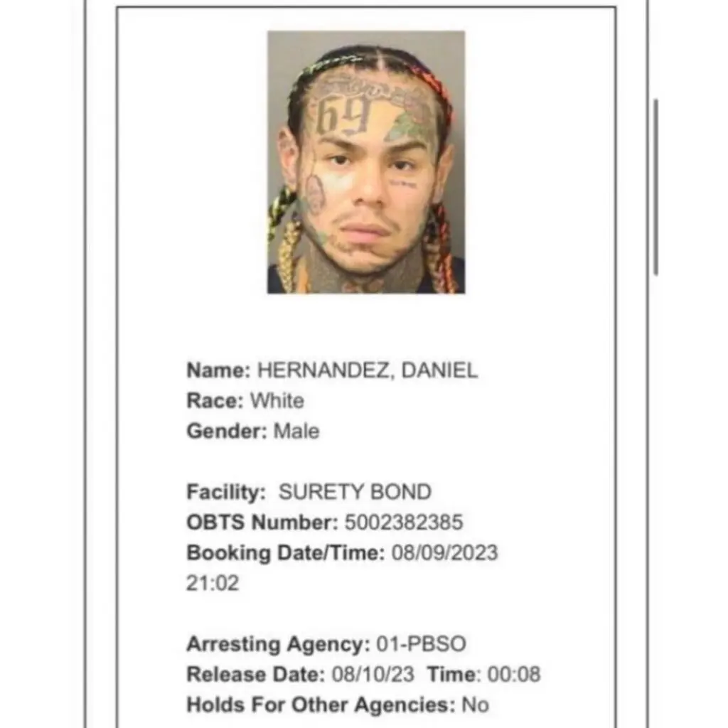 Policía arrestó a Tekashi 6ix9ine y así reaccionó Yailin La Más Viral
