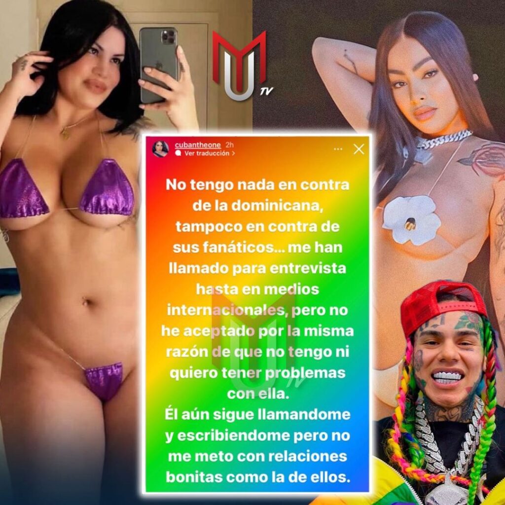 Tekashi 6ix9ine intentó serle infiel a Yailin con una cubana