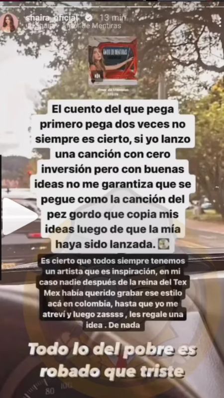 Cantante acusa a Karol G de "robar las ideas" para hacer sus canciones