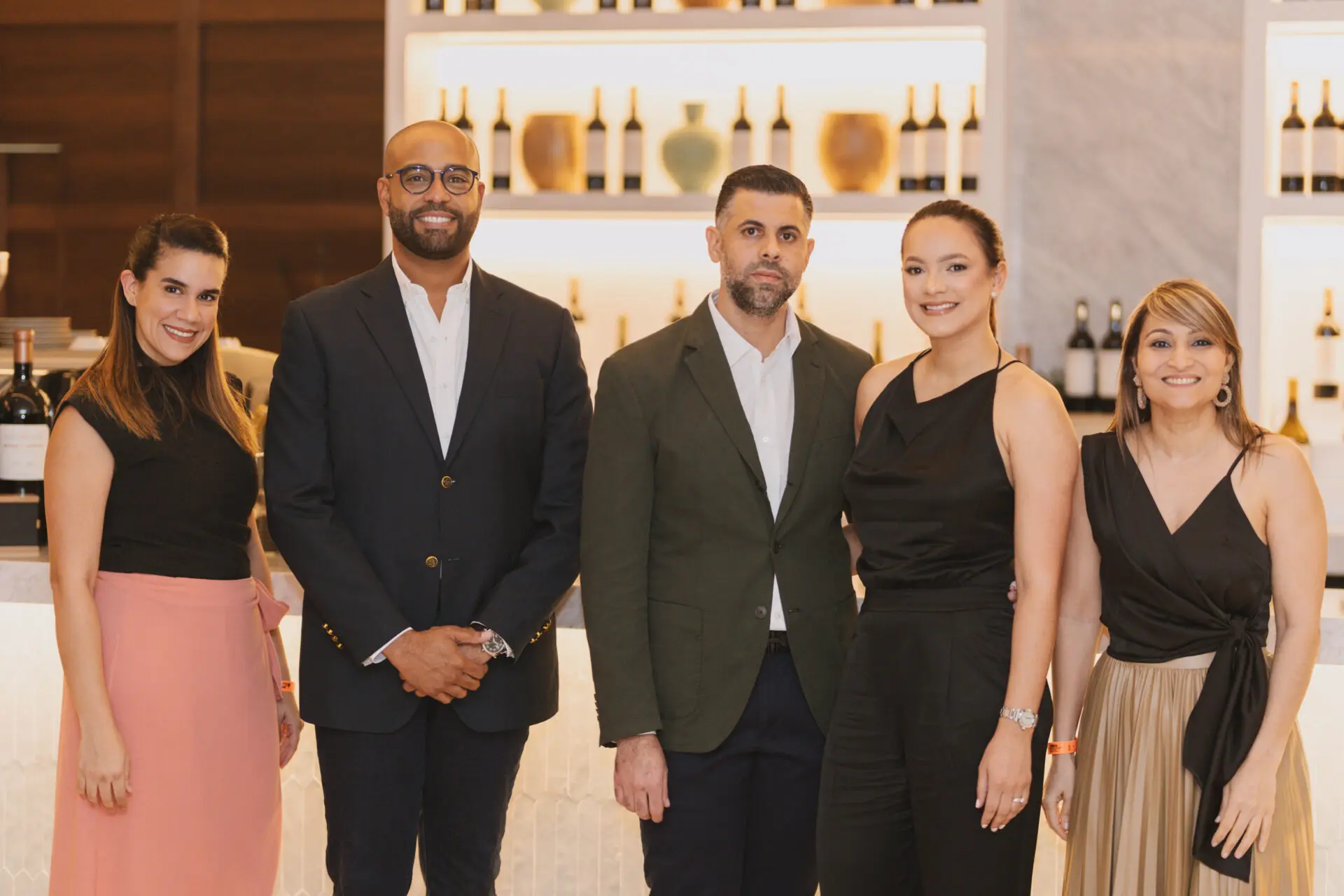 Cristina Rodríguez, Alvin Espinal, Ricardo Abreu, Benedicta Báez y Jazmín Matos. FUENTE EXTERNA