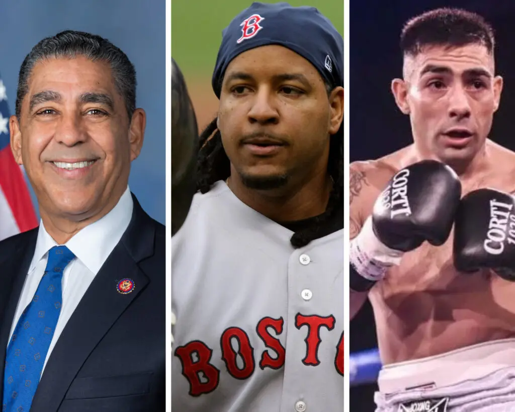 Congresista Adriano Espaillat, beisbolista Mani Ramírez y el Boxeador Andrés Tenas