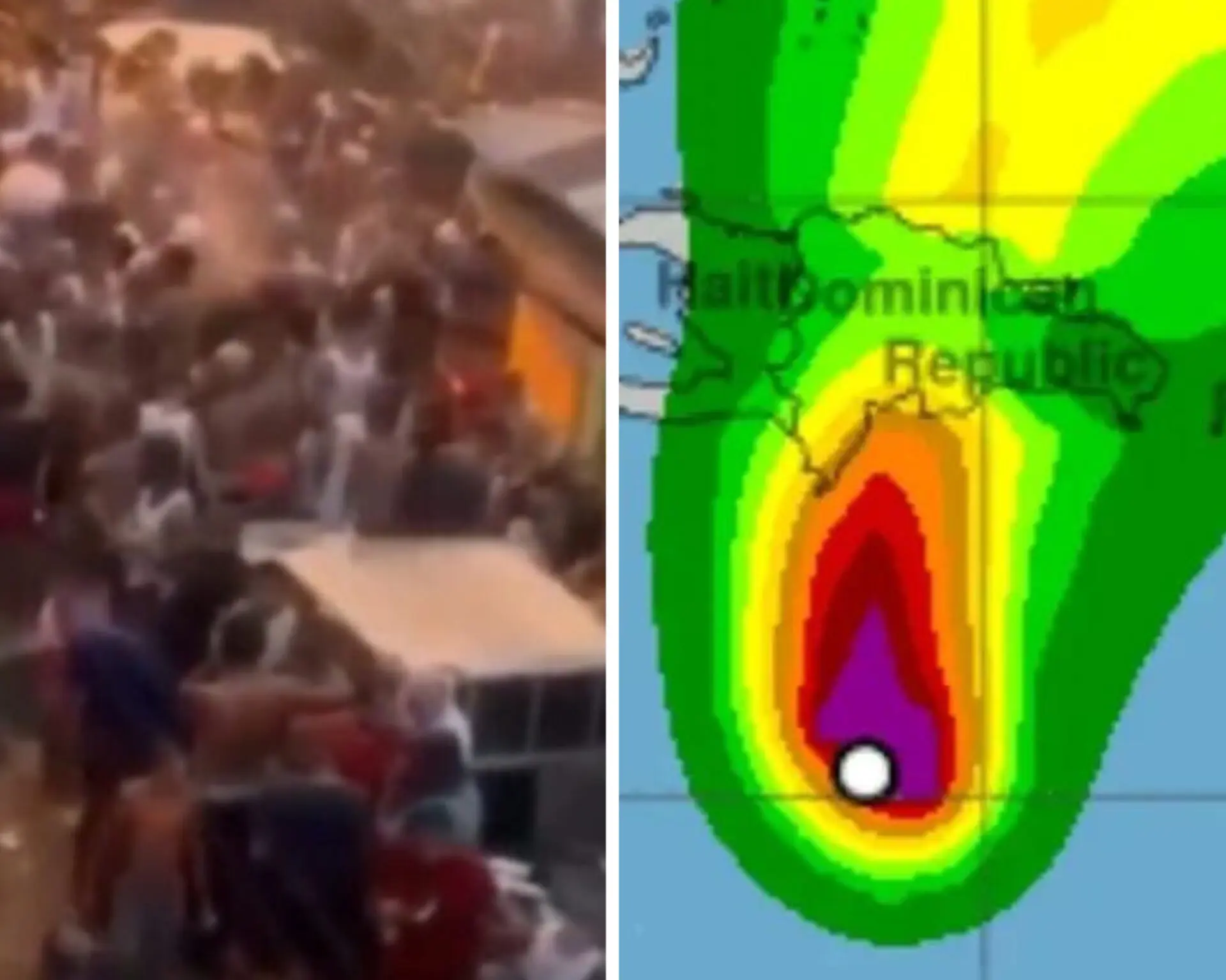 Los “Teteos” realizados durante la tormenta Franklin