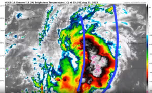 Banda de lluvias de moderadas antesalan llegada de Tormenta Franklin