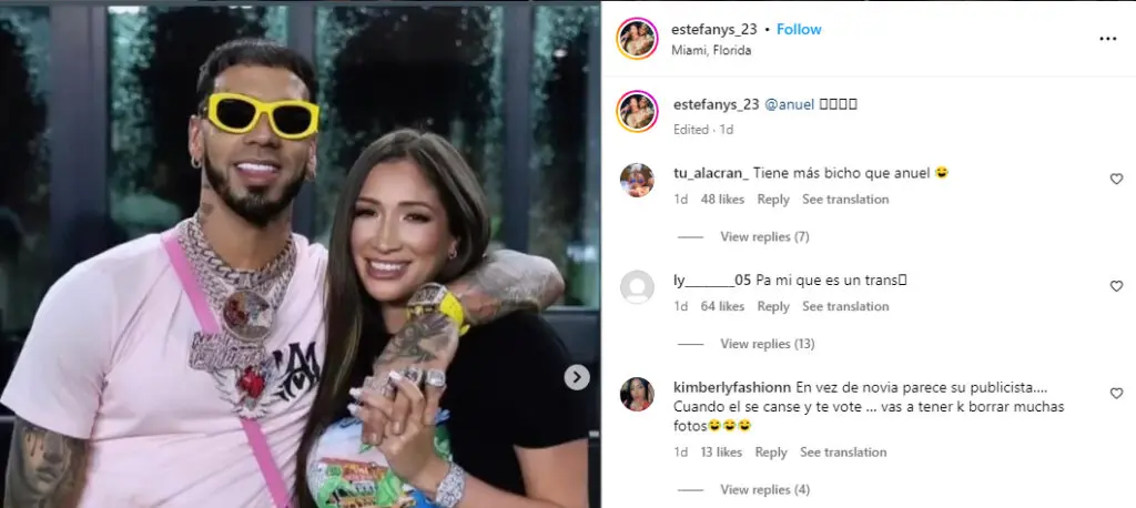 Aseguran que la novia venezolana de Anuel AA es un hombre