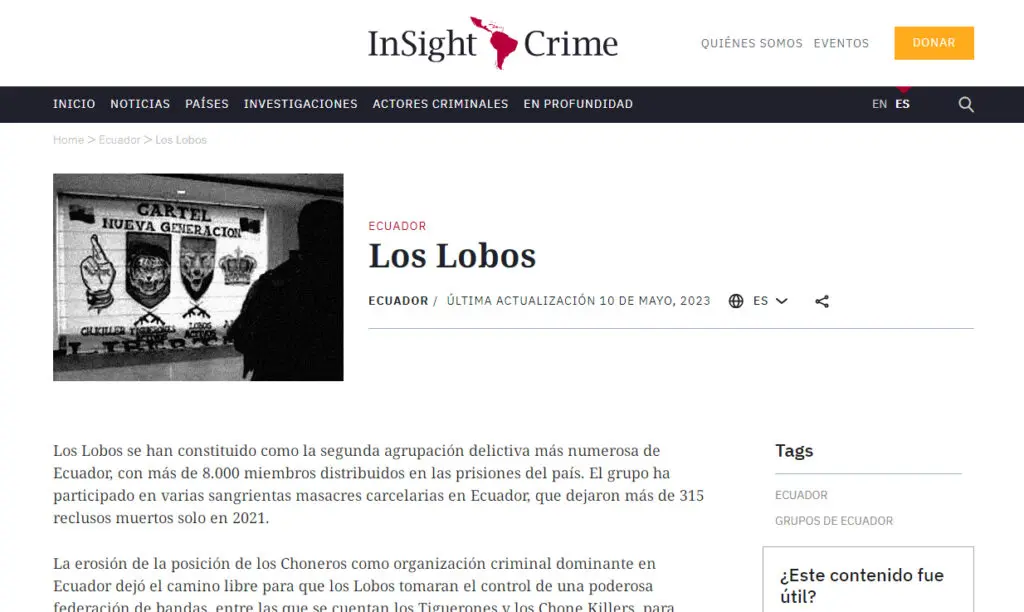 Los Lobos, la banda que se atribuye el asesinato de Fernando Villavicencio